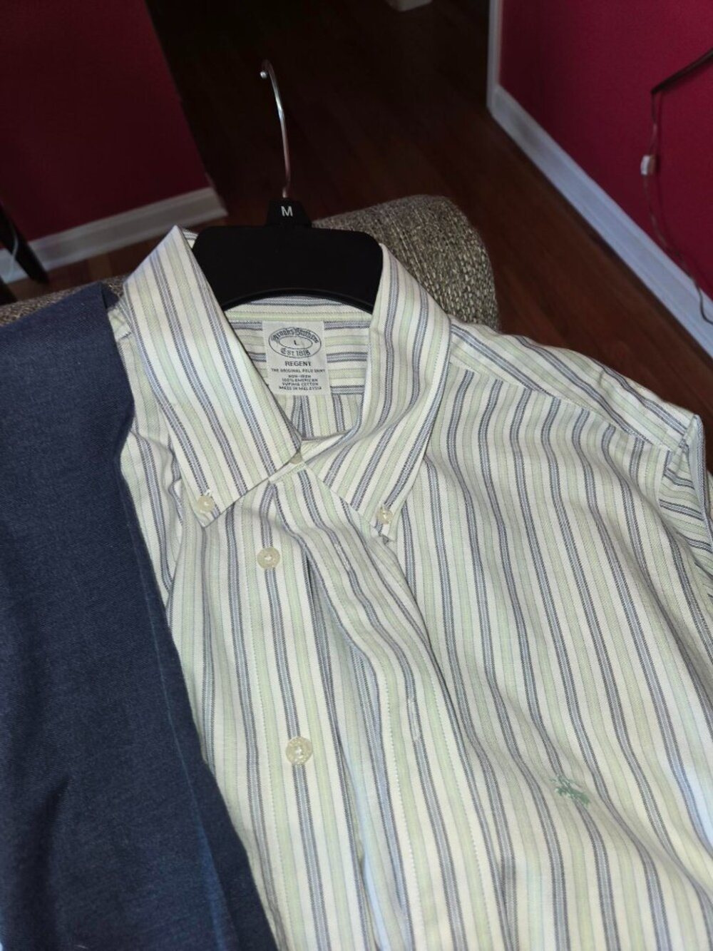 men's brooks brothers Regent style long sleeve shirts large - 4 pack - Picture 5 of 5
